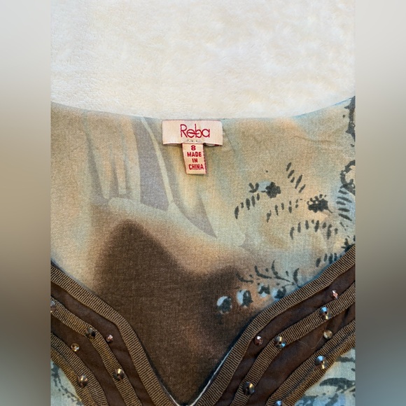 REBA Western Midi Dress. Size 8. - Picture 11 of 11